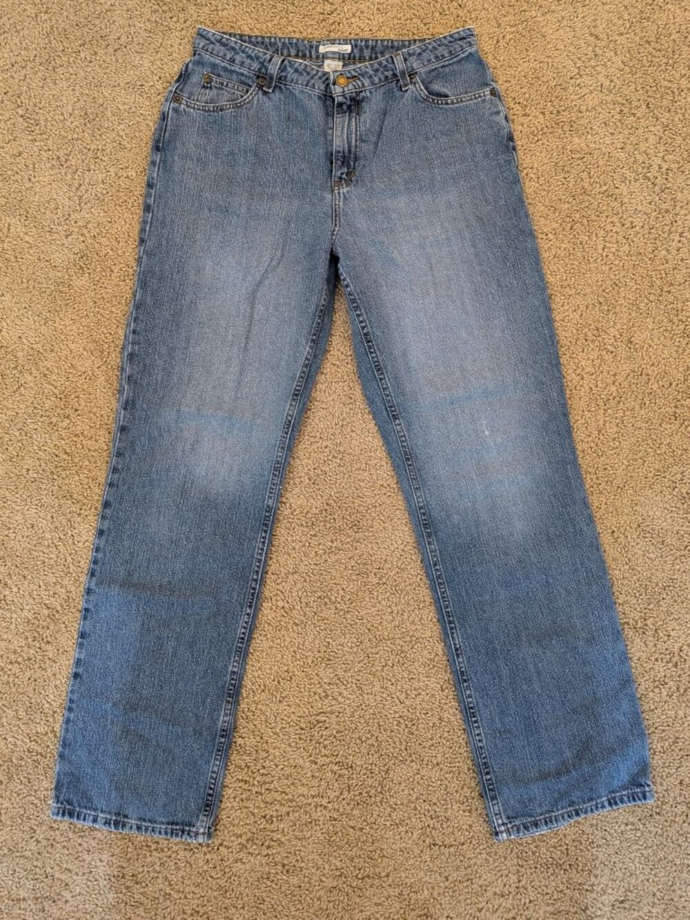 Vintage 90s Mom Jeans St John's Bay Relaxed 12L 32x32 Blue 100% Cotton Denim